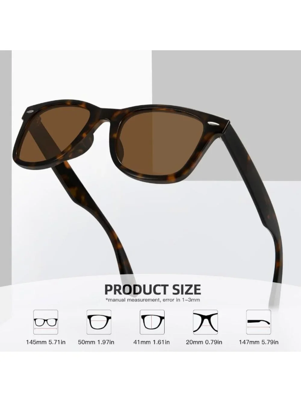 Trendy Retro Polarized Sunglasses for Women & Men - Classic Mirror Lens, UV